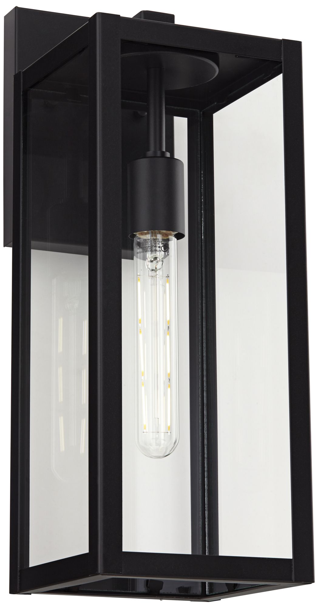 Watch A Video About the John Timberland Titan Mystic Black Outdoor Wall Lights Set of 2