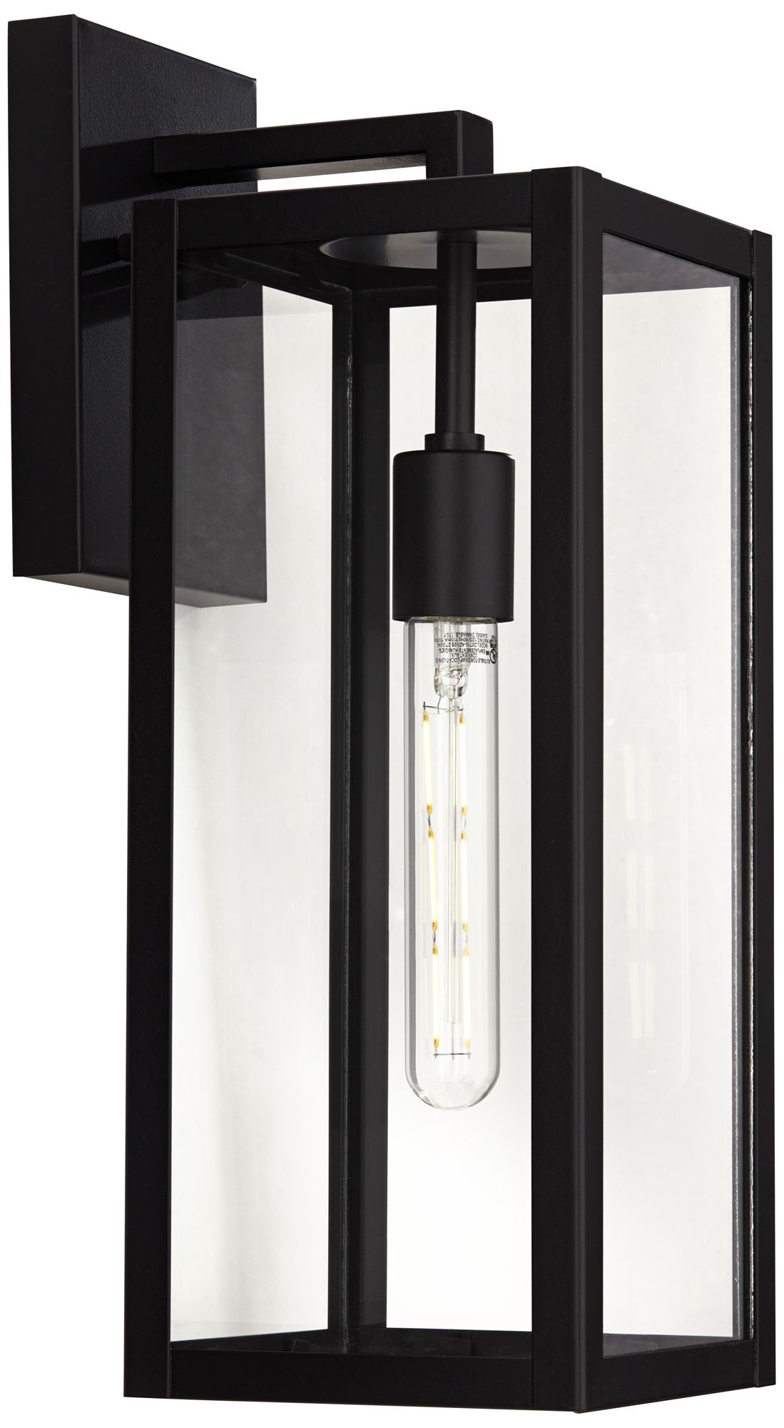 Watch A Video About the John Timberland Titan Mystic Black Outdoor Wall Lights Set of 2