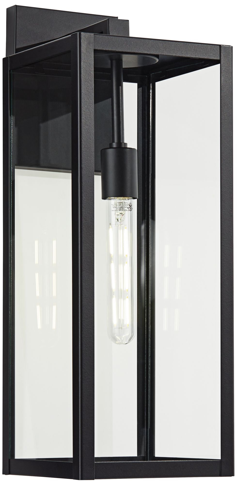 Image 3 Franklin Iron Works Titan 20" High Mystic Black Outdoor Wall Light