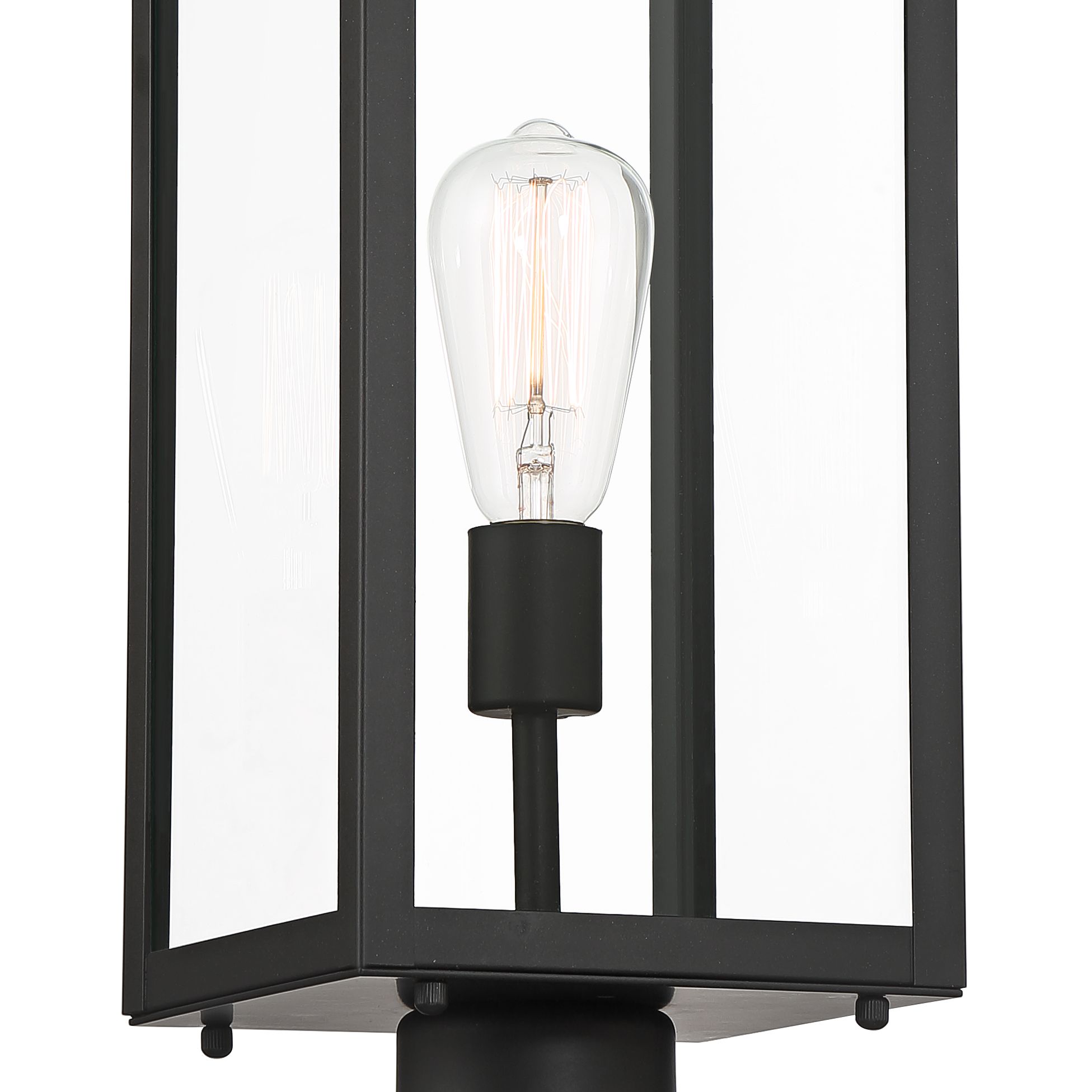Image 3 Franklin Iron Works Titan 21 3/4" High Mystic Black Outdoor Post Light more views