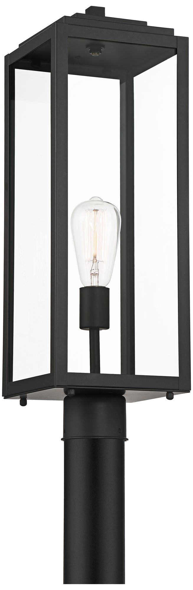 Image 5 Franklin Iron Works Titan 21 3/4" High Mystic Black Outdoor Post Light more views