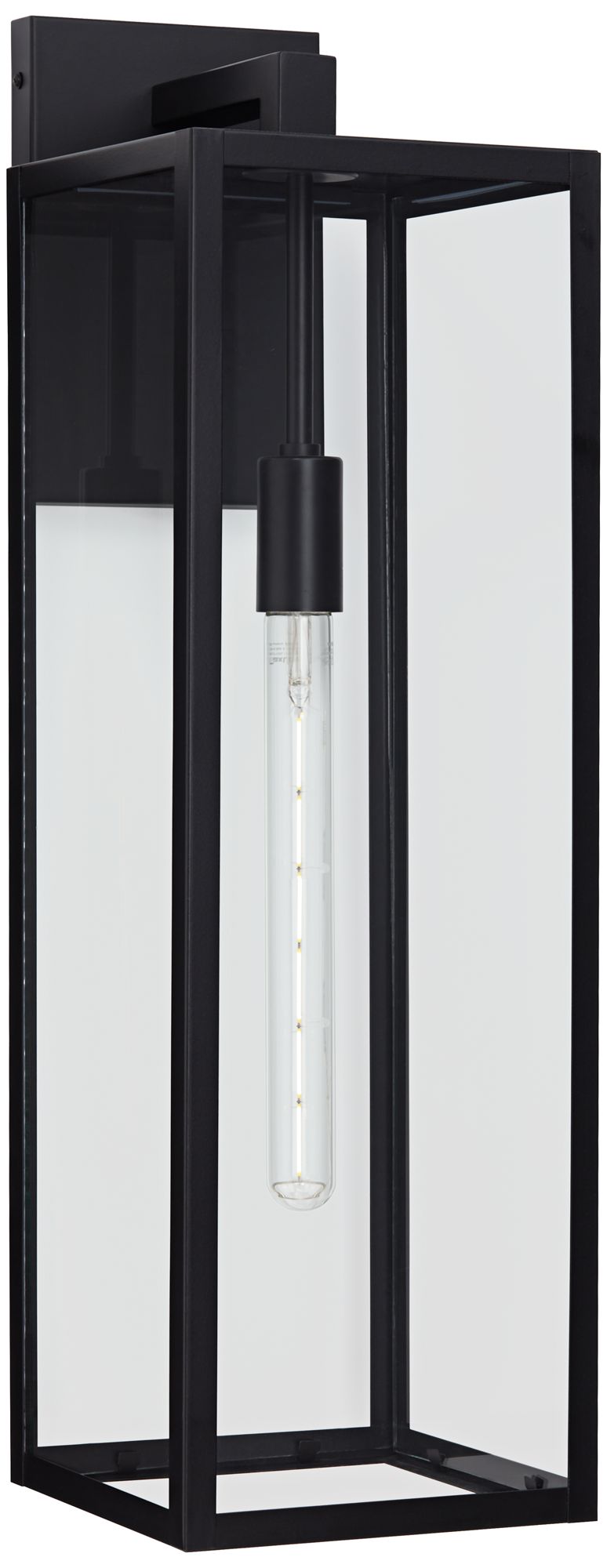 Franklin Iron Works Titan 27" High Mystic Black Outdoor Wall Light