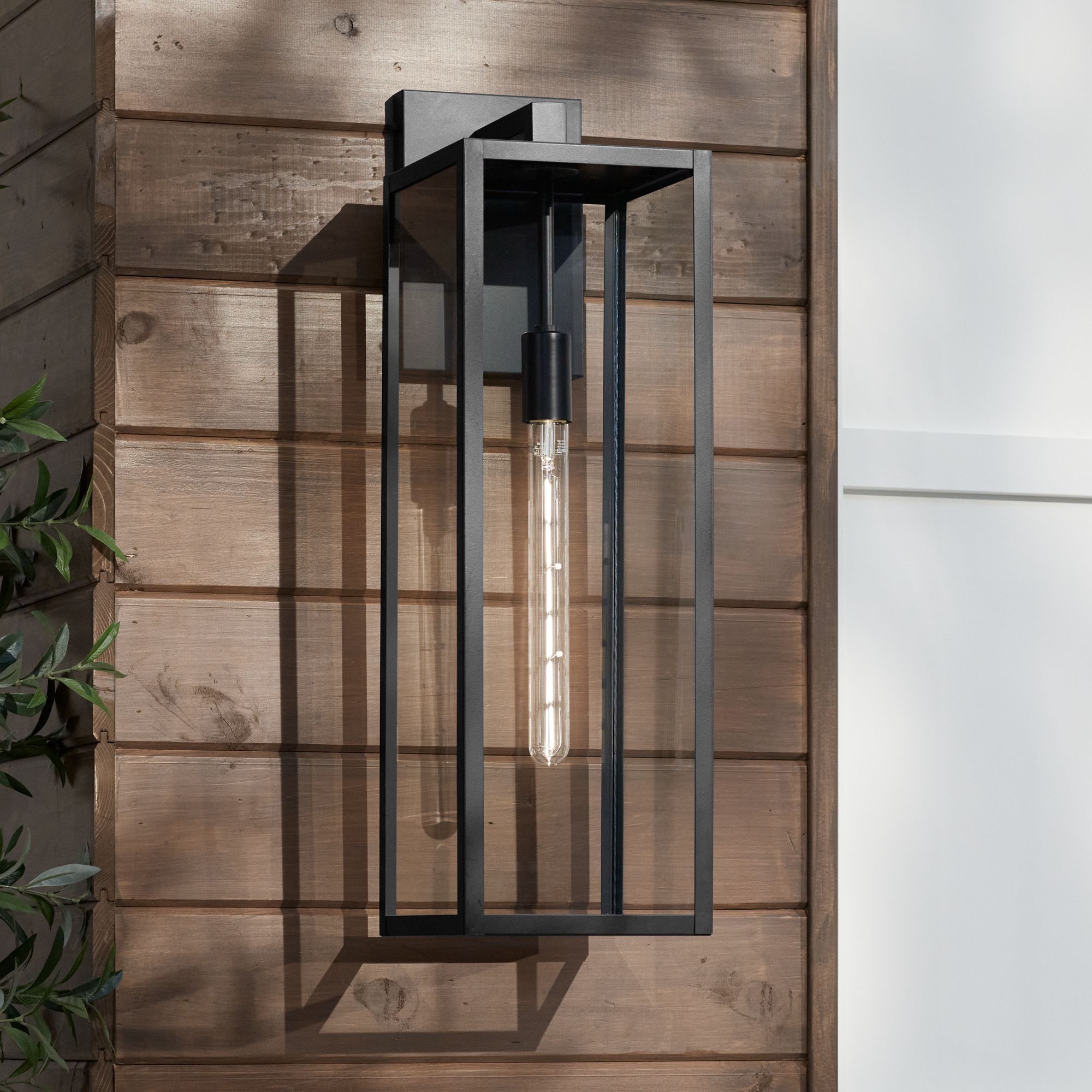 Watch A Video About the Titan Mystic Black Outdoor Wall Light