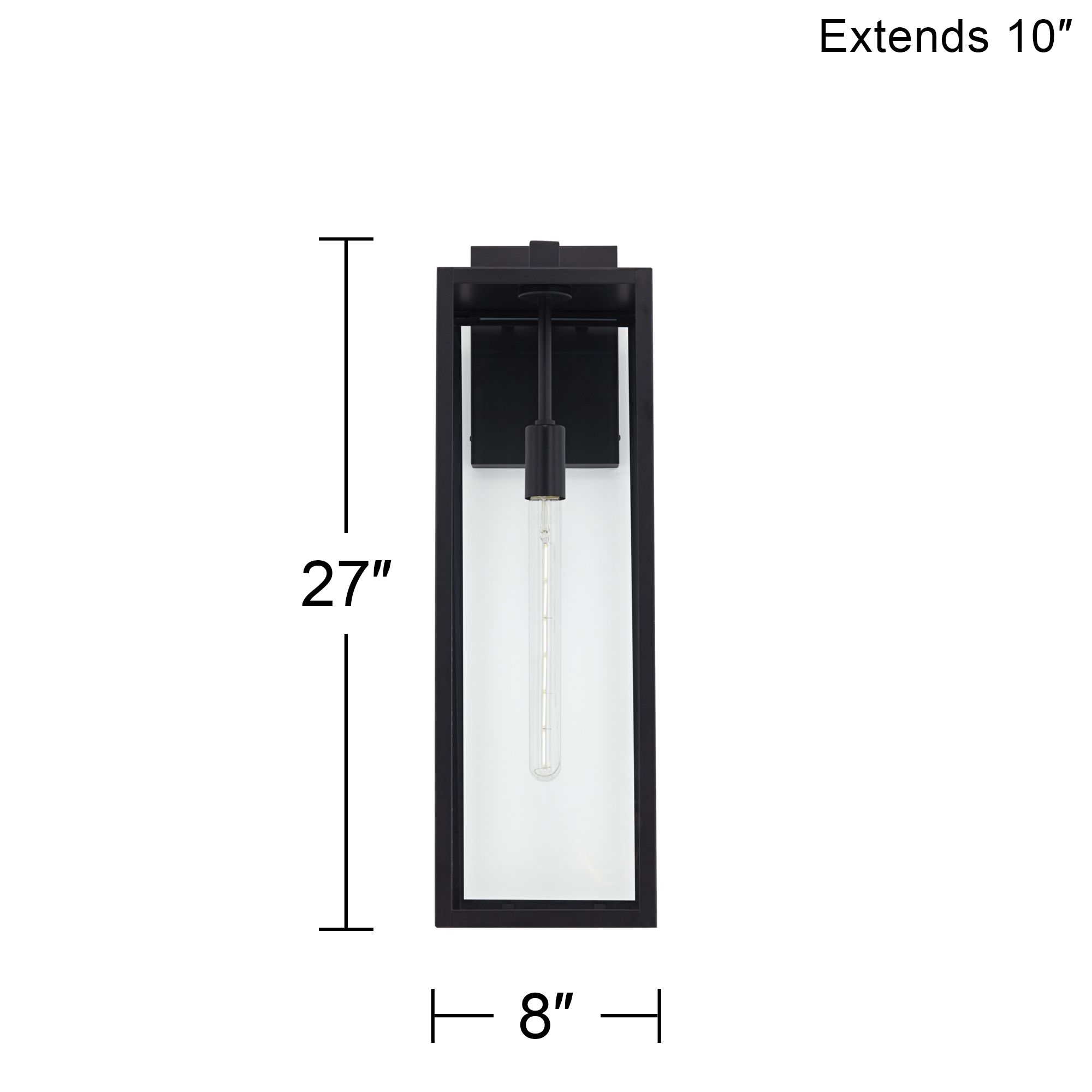 Watch A Video About the Titan Mystic Black Outdoor Wall Light