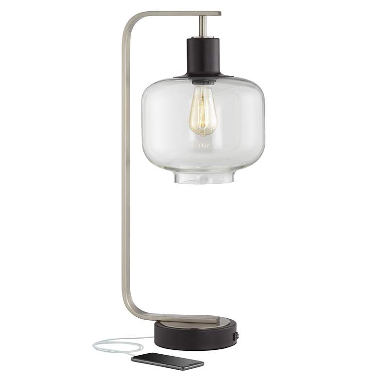 Franklin Iron Works Tobias Industrial Table Lamp