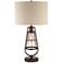 Franklin Iron Works Topher Night Light Table Lamp with USB Cord Dimmer