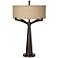 Franklin Iron Works Tremont 31.5" Industrial Bronze 2-Light Table Lamp