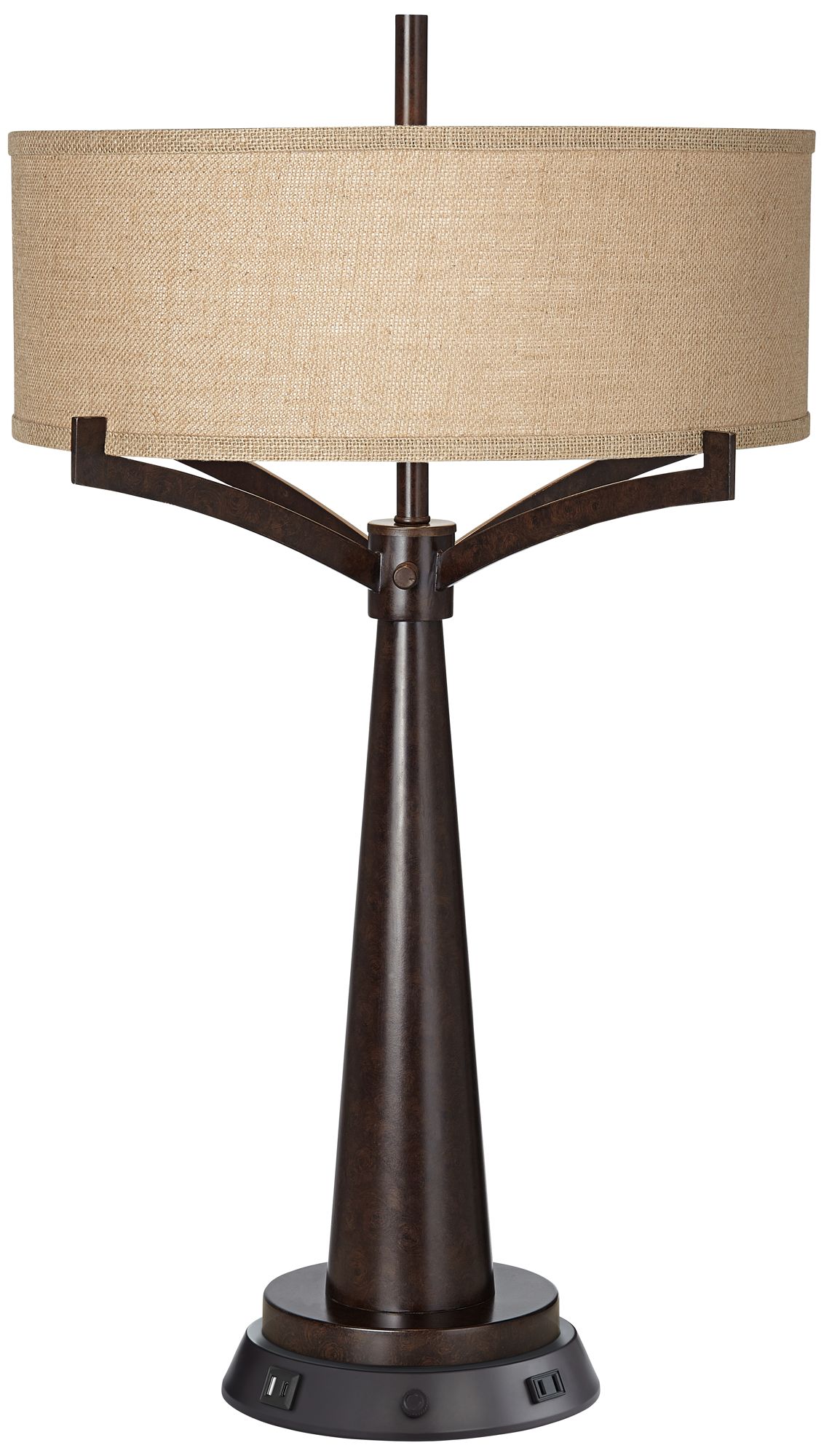 Franklin Iron Works Tremont 31 1/2" Bronze Lamp with Workstation Base