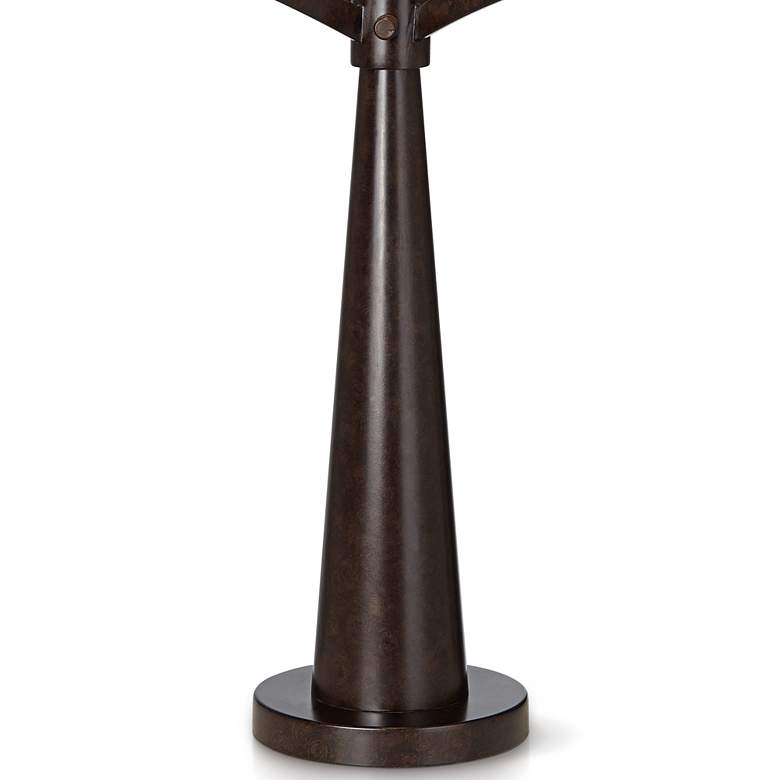 Image 6 Franklin Iron Works Tremont 31 1/2 inch Bronze Iron Table Lamps Set of 2 more views