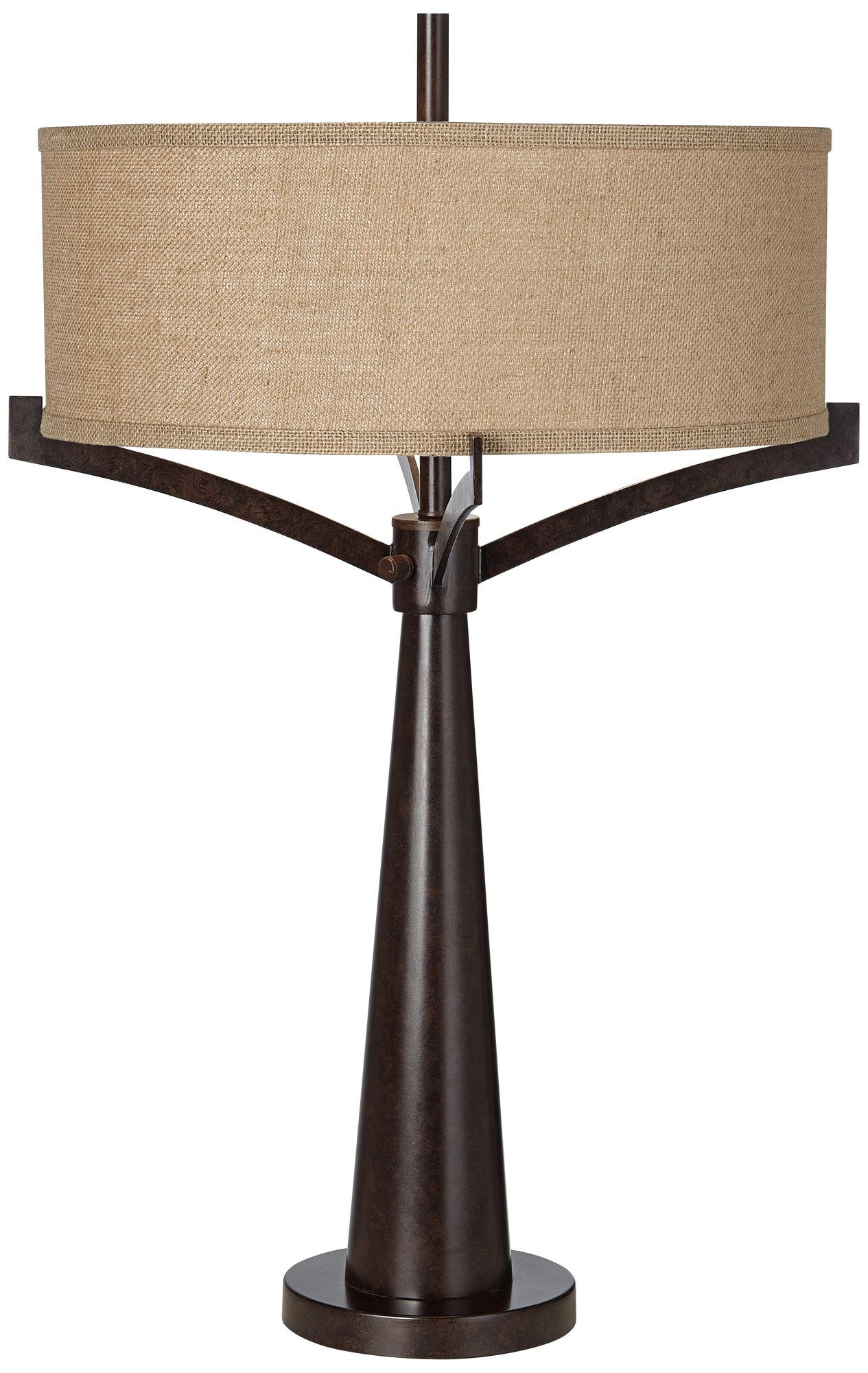 Franklin Iron Works Tremont 31 1/2" Bronze Iron Table Lamps Set of 2 in scene