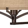 Thumbnail3 of Franklin Iron Works Tremont Bronze and Burlap Plug-In Swing Arm Wall Lamp more views