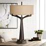 2_Franklin Iron Works Tremont Bronze Iron Table Lamp with Workstation Base
