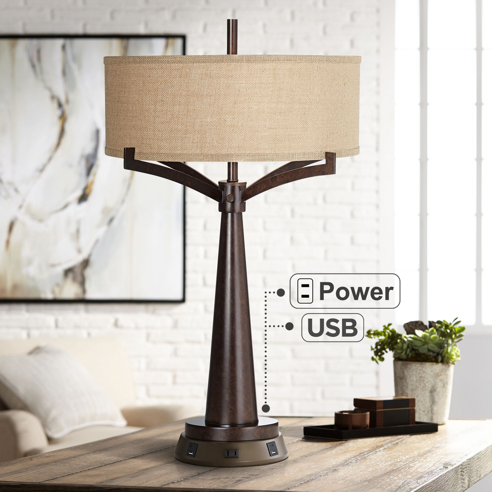 Universal Charging USB Outlet Workstation