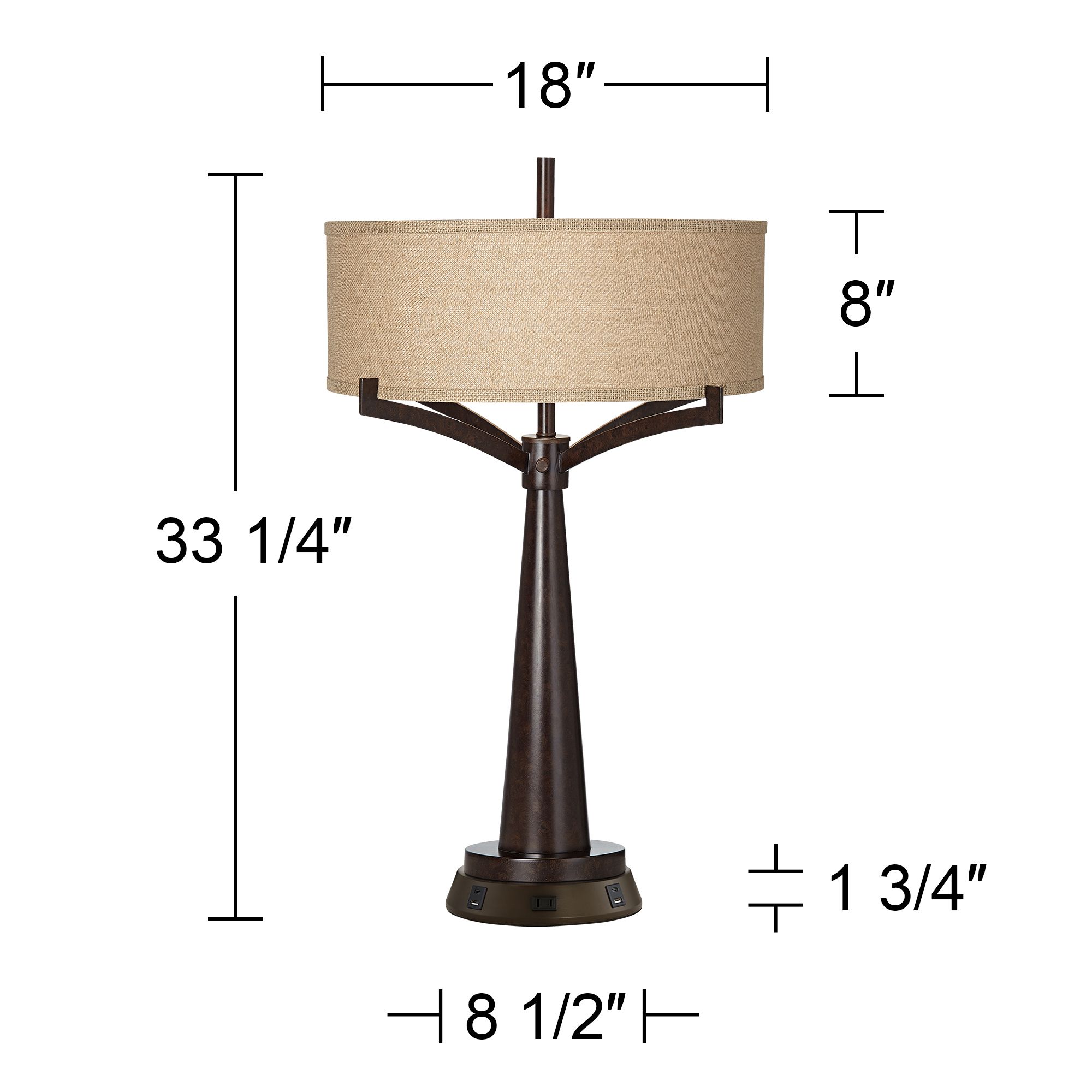 Universal Charging USB Outlet Workstation