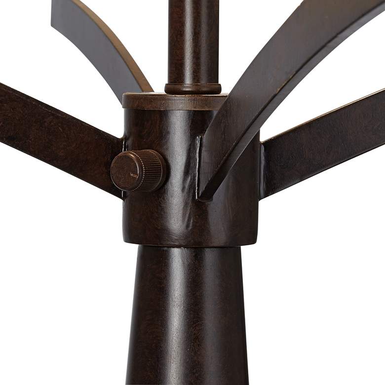 Image 5 Franklin Iron Works Tremont Industrial Bronze Lamp with Table Top Dimmer more views