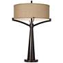 Franklin Iron Works Tremont Industrial Bronze Lamp with Table Top Dimmer