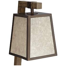 Image4 of Franklin Iron Works Tribeca Mica Shade Metal Table Lamp with USB Port more views