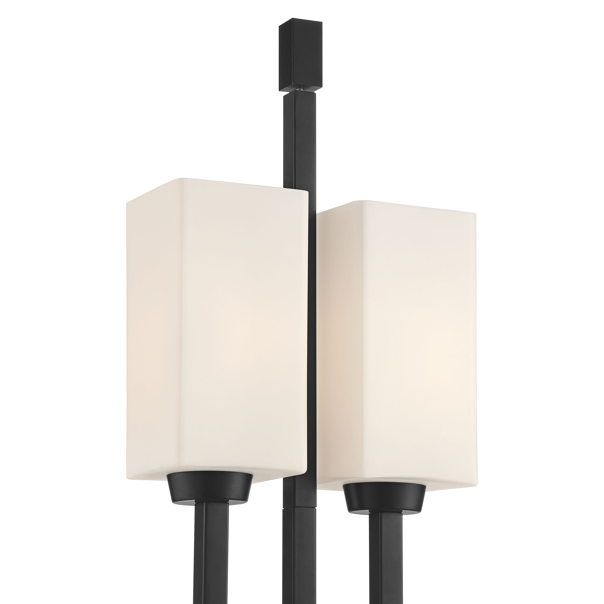 Image 4 Franklin Iron Works Ventano 64" High 2-Light Matte Black Floor Lamp more views