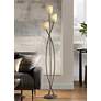 Thumbnail1 of Franklin Iron Works Vierra Trio 68" Vintage Copper Bronze Floor Lamp