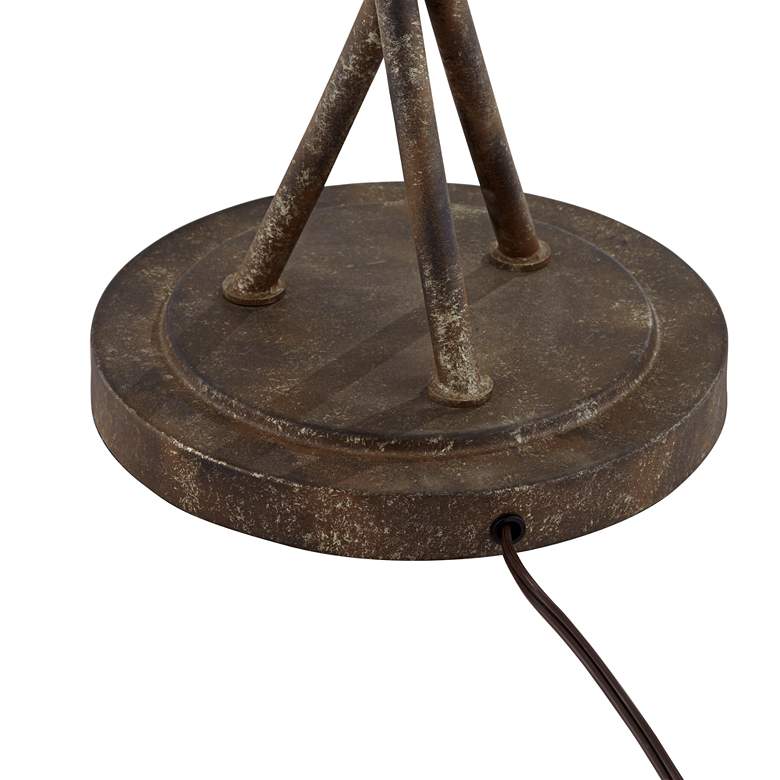 Image 7 Franklin Iron Works Vierra Trio 68" Vintage Copper Bronze Floor Lamp more views
