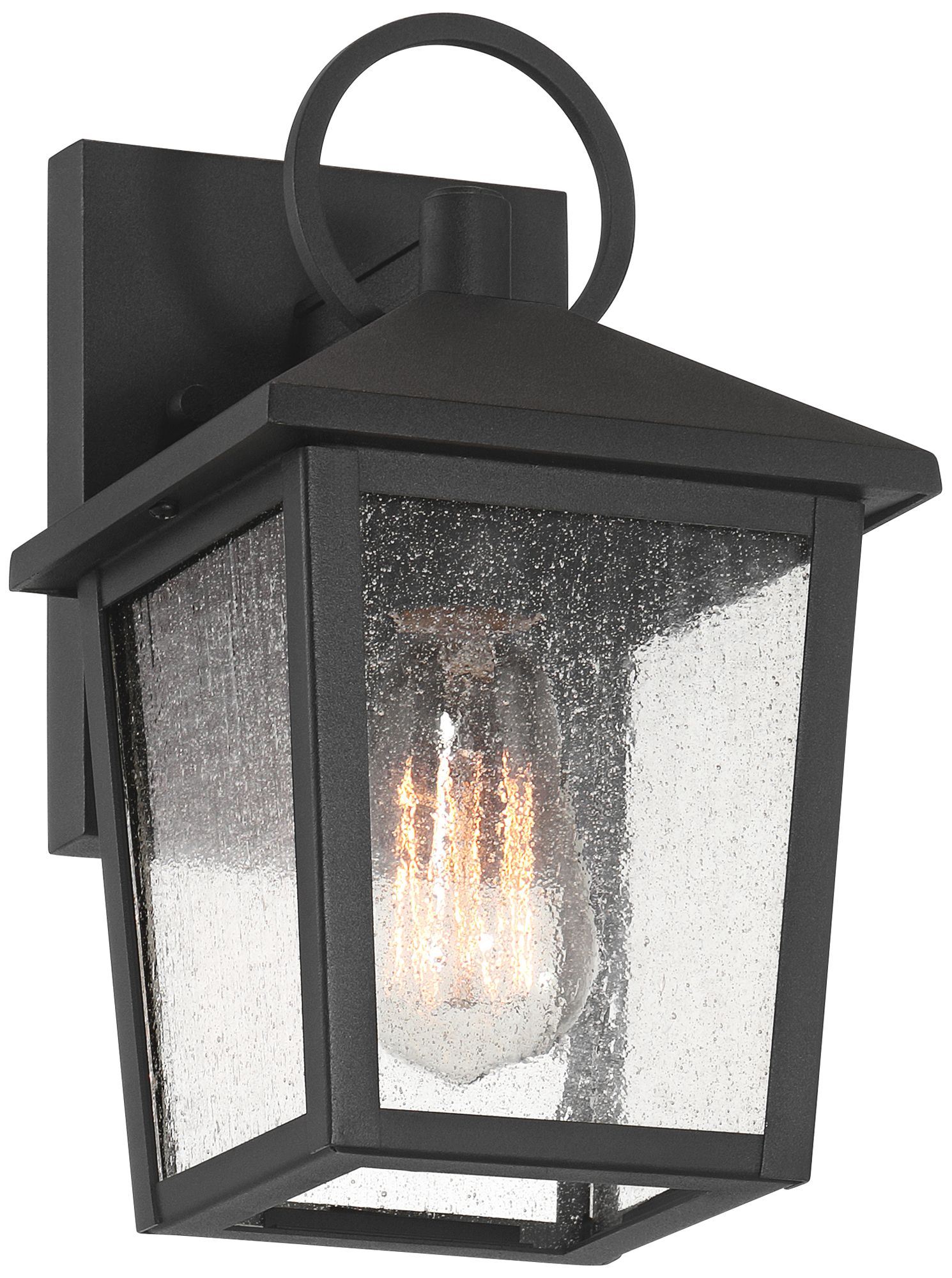 Image 6 Franklin Iron Works Westmont 10 1/2"H Sand Black Outdoor Wall Light more views