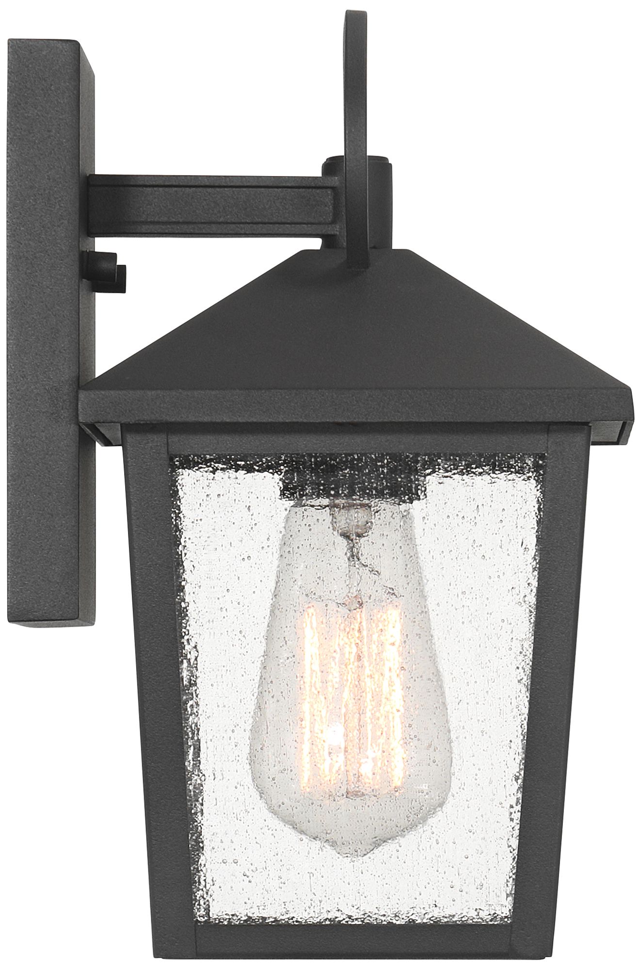 Franklin Iron Works Westmont 10 1/2"H Sand Black Outdoor Wall Light