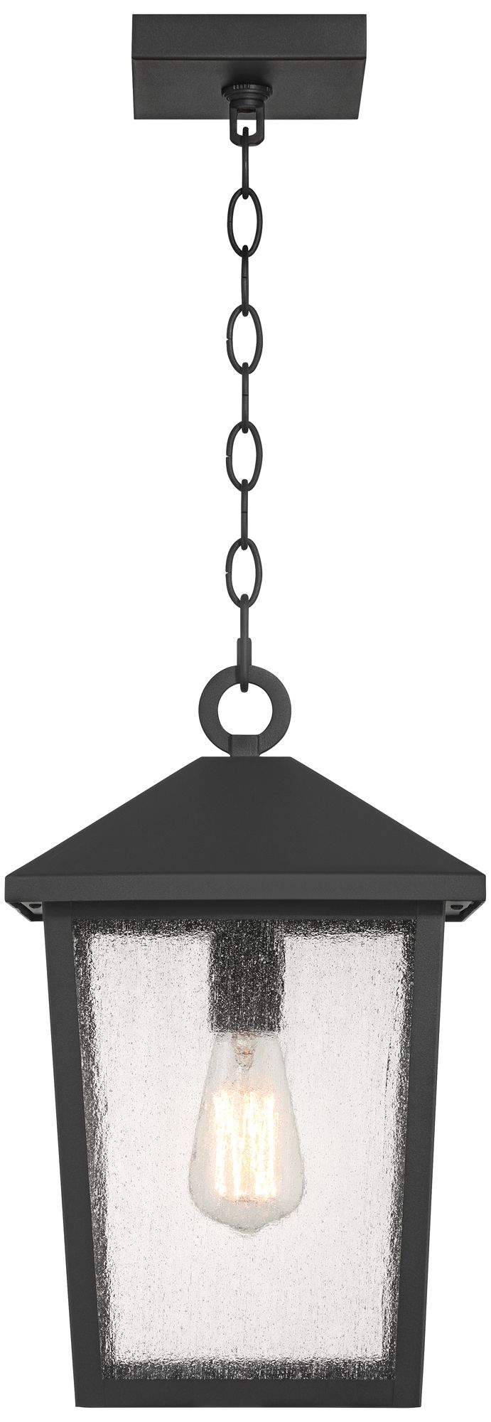 Image 6 Franklin Iron Works Westmont 15 3/4"H Sand Black Outdoor Hanging Light more views