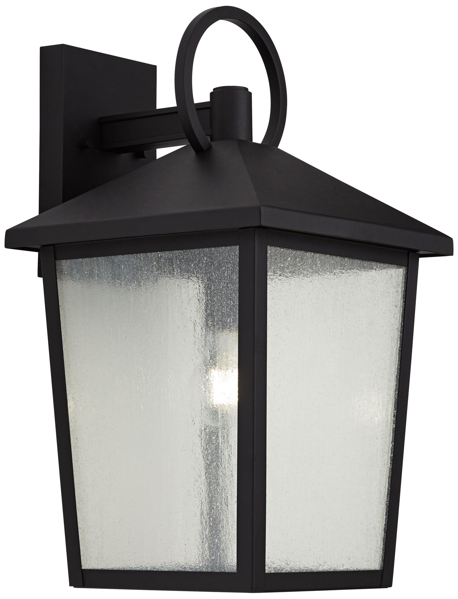 Image 6 Franklin Iron Works Westmont 18" High Sand Black Outdoor Wall Light more views