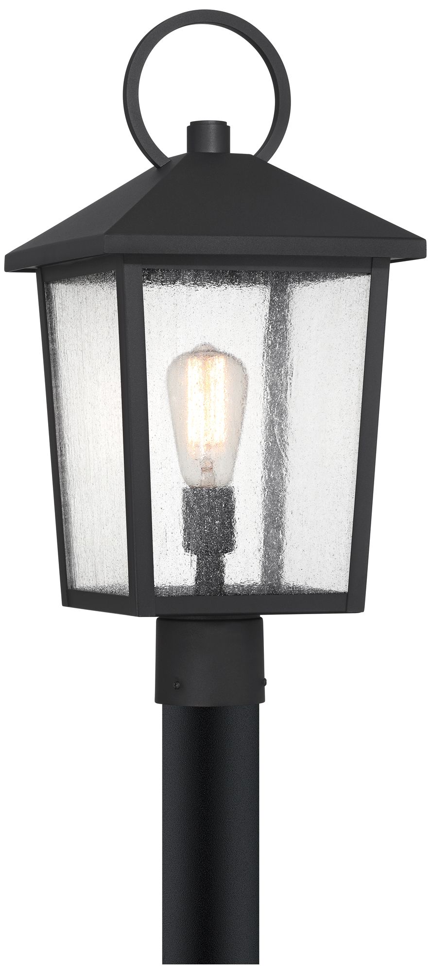 Franklin Iron Works Westmont 20 3/4"H Sand Black Outdoor Post Light