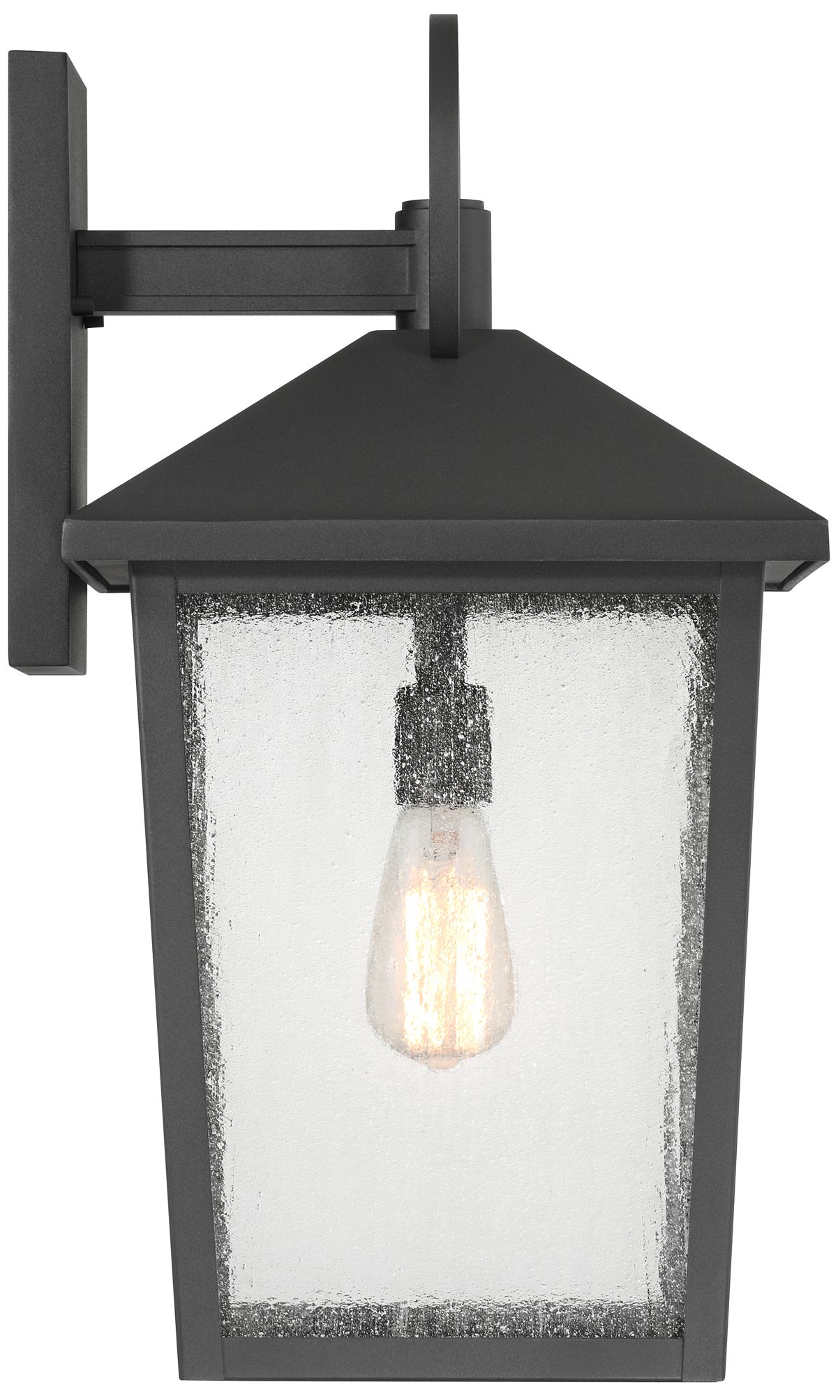 Franklin Iron Works Westmont 22" High Sand Black Outdoor Wall Light in scene