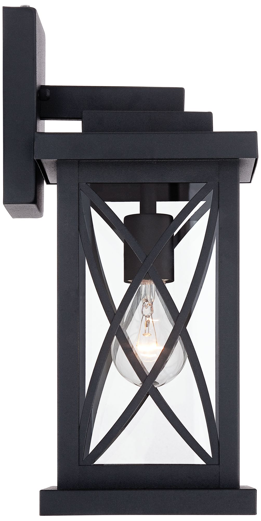 Image 6 Franklin Iron Works Woodland Park 15" Black Dusk to Dawn Outdoor Light more views