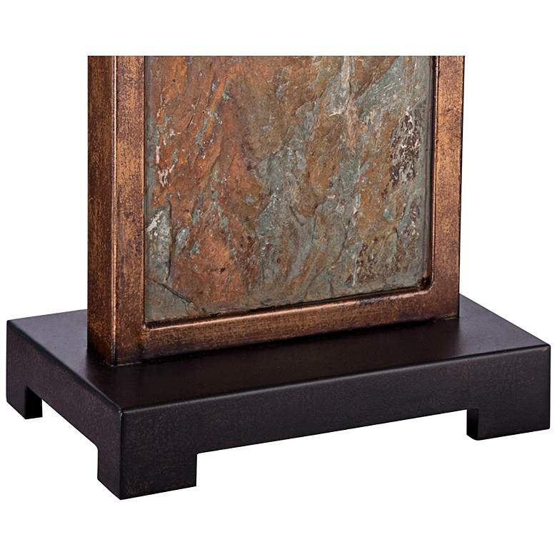 Image 5 Franklin Iron Works Yukon 30" Natural Slate Stone Table Lamps Set of 2 more views