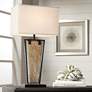 2_Franklin Iron Works Zion 30" High Tapered Slate Table Lamp