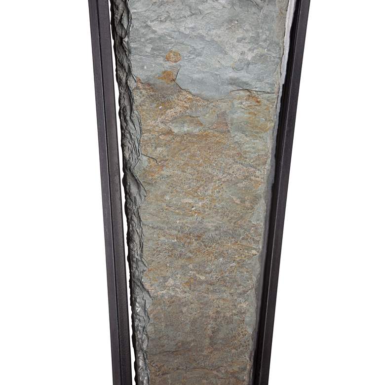 Image 5 Franklin Iron Works Zion 30" Slate and Bronze Table Lamps Set of 2 more views