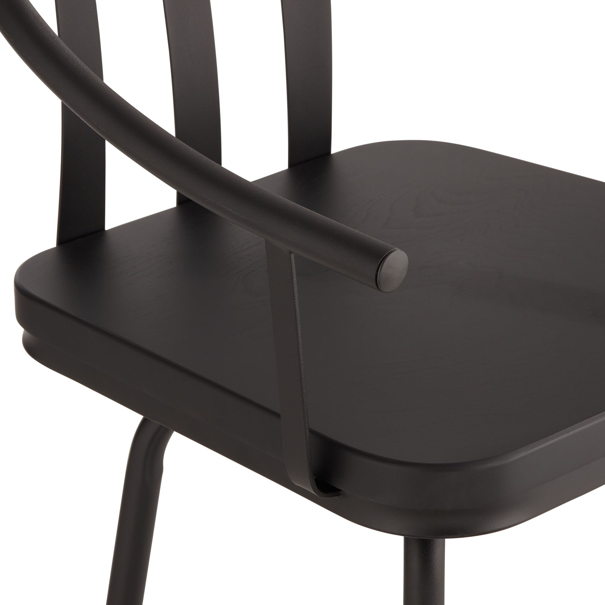 Image 5 Franklin Lael 25 1/4"H Black Metal/Wood Swivel Counter Stool more views