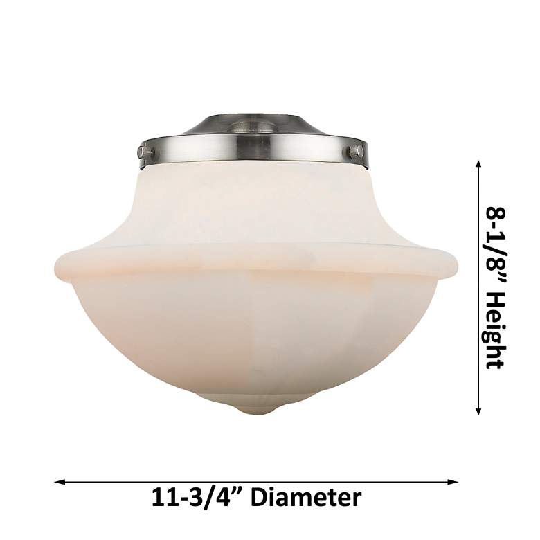 Image 5 Franklin Large Oxford 12" Matte Black Adjustable Semi Flush w/ Clear S more views