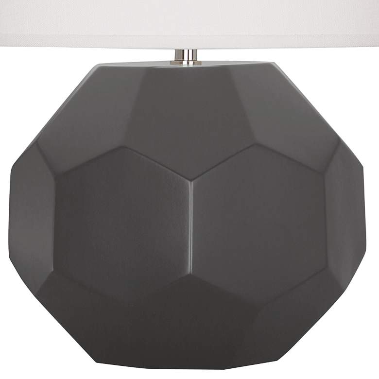 Image 3 Franklin Matte Ash Glazed Ceramic Accent Table Lamp more views