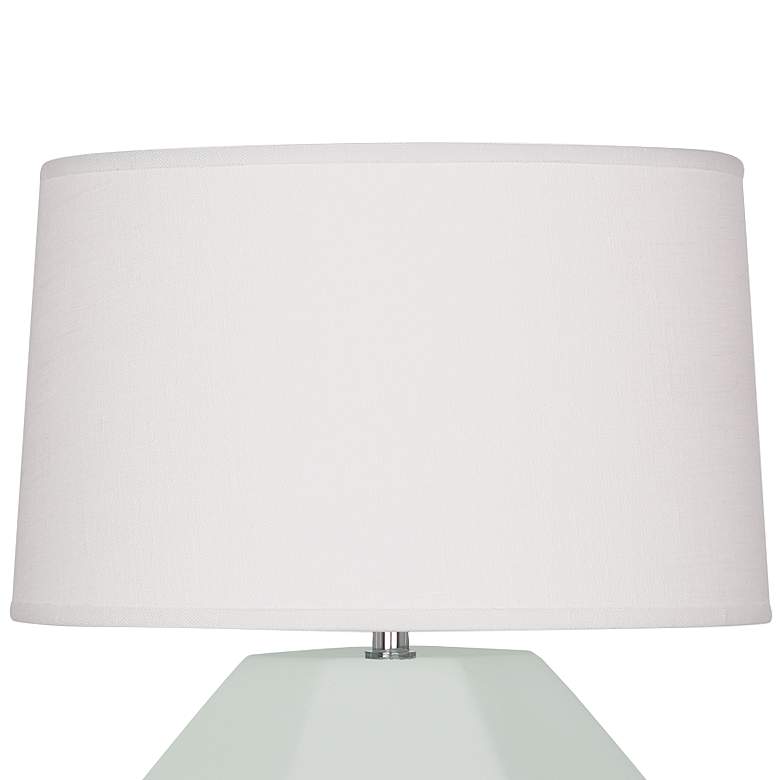 Image 2 Franklin Matte Celadon Glazed Ceramic Accent Table Lamp more views