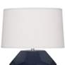 Franklin Matte Midnight Blue Glazed Accent Table Lamp