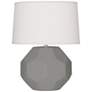 Franklin Matte Smoky Taupe Glazed Ceramic Accent Table Lamp