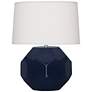 Franklin Midnight Blue Glazed Ceramic Accent Table Lamp