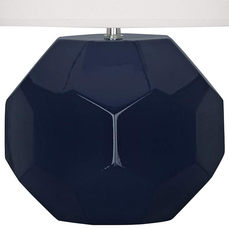 Image 4 Franklin Midnight Blue Glazed Ceramic Accent Table Lamp more views