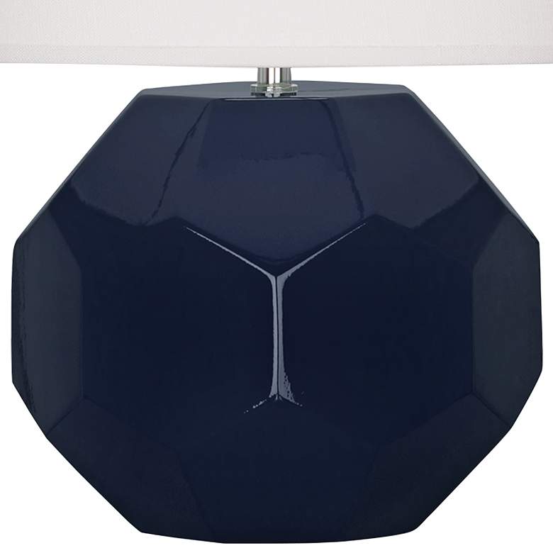 Image 3 Franklin Midnight Blue Glazed Ceramic Accent Table Lamp more views