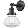 Franklin Olean 7.75" High Oil Rubbed Bronze Sconce w/ Clear Shade