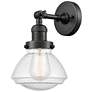 Franklin Olean 7.75" High Oil Rubbed Bronze Sconce w/ Seedy Shade