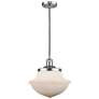 Franklin Oxford 12" Brushed Nickel Corded Mini Pendant w/ White Shade