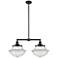 Franklin Oxford 25" Wide 2 Light Bronze Island Light w/ Clear Shade