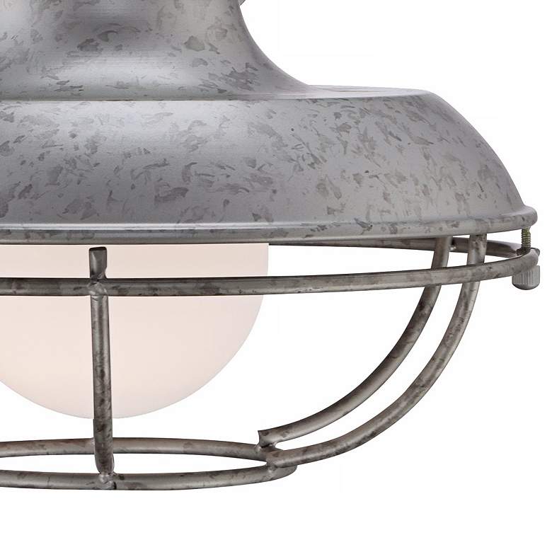 Image 4 Franklin Park 13" High Galvanized Steel Outdoor Wall Light more views