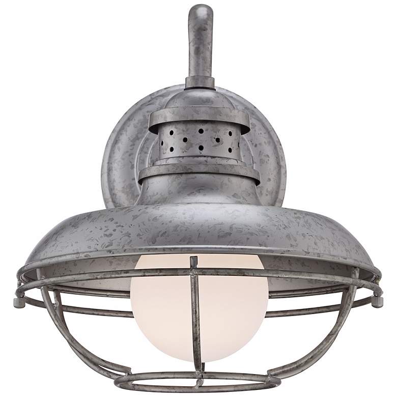 Image 5 Franklin Park 13" High Galvanized Steel Outdoor Wall Light more views