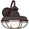 Franklin Park 16" High Bronze Metal Cage Outdoor Wall Light